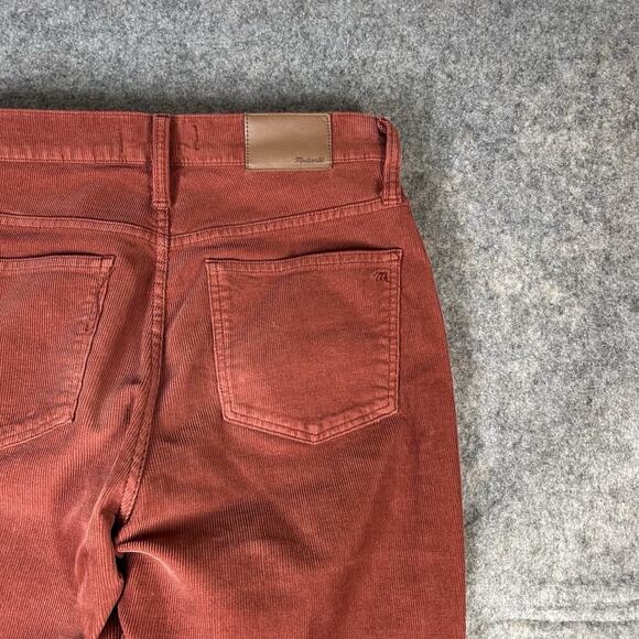 Madewell Jeans Cali Denim Boot Womens 27 Corduroy Red Button Fly Pants - Picture 11 of 11